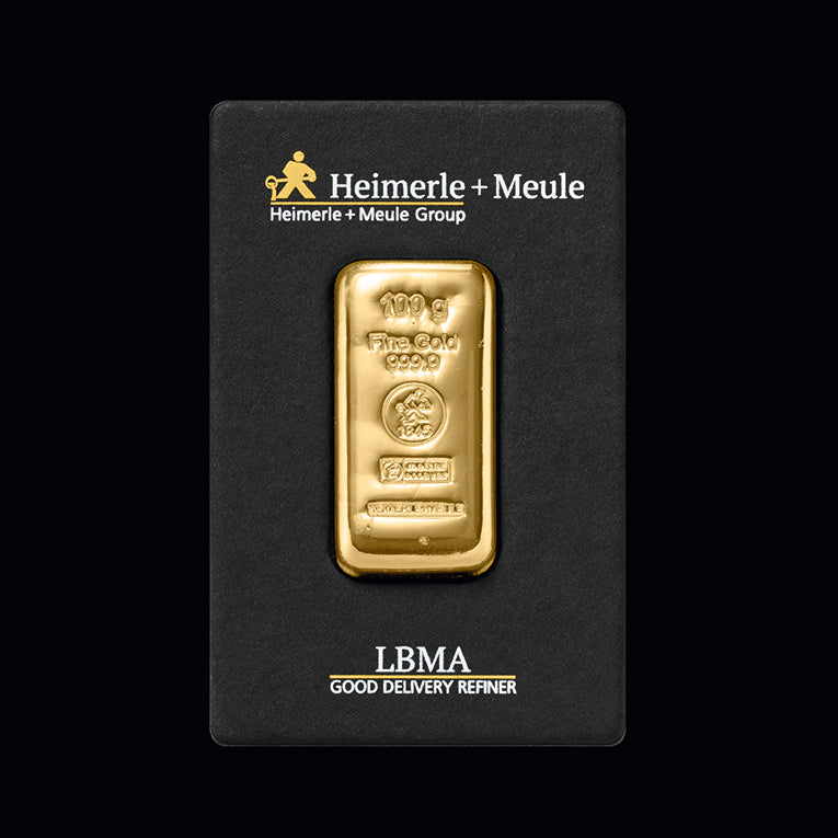 Gussbarren Gold 100g