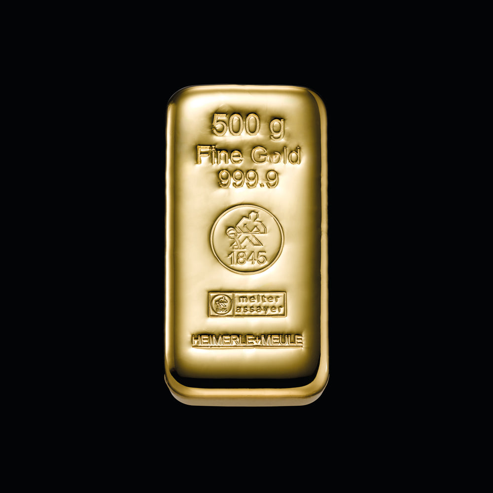 Gussbarren Gold 500g
