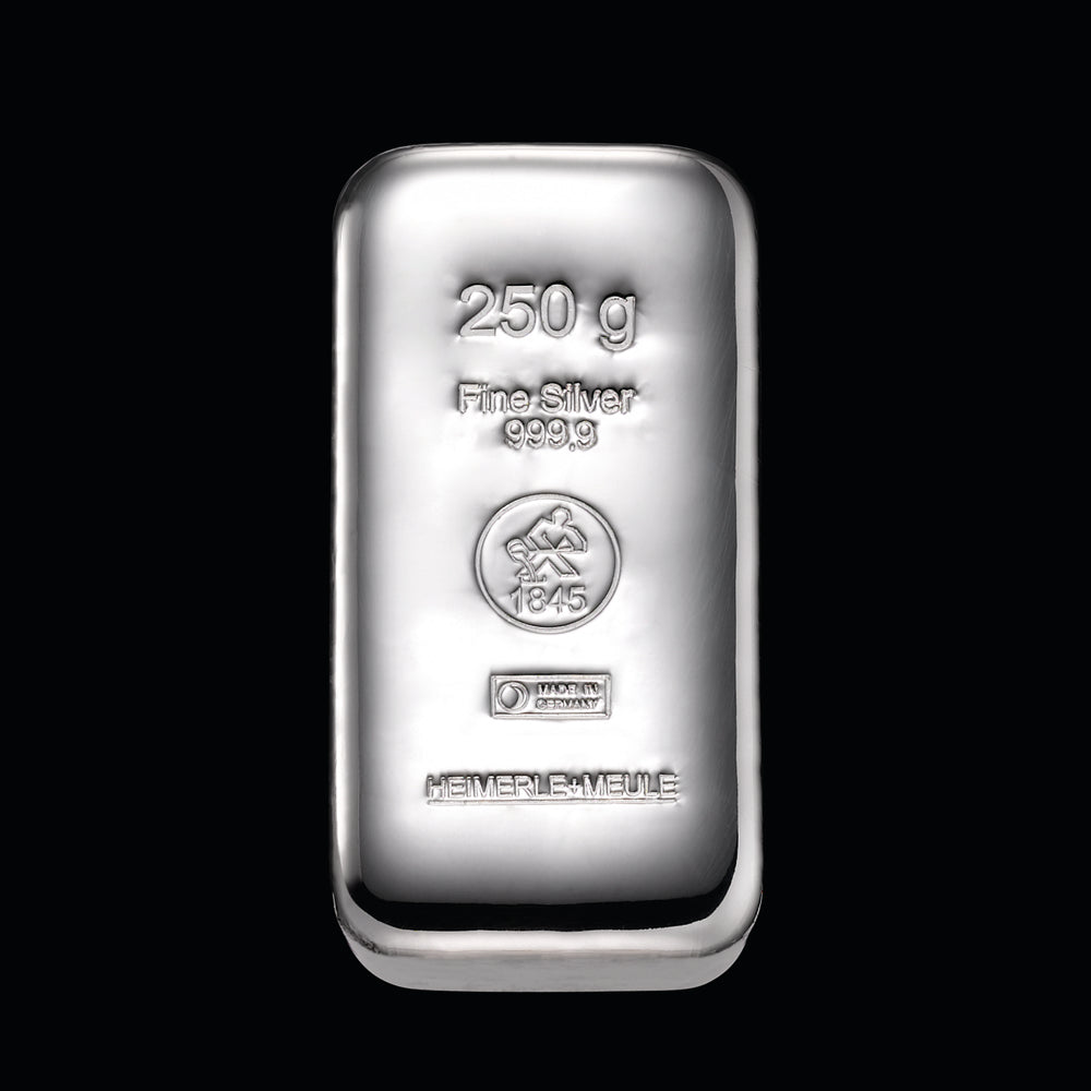 Gussbarren Silber 250g